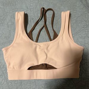 COPY - Cream & brown layered bra